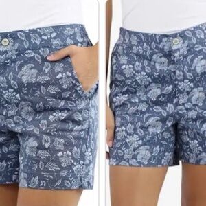 Jachs Girlfriend New York cotton blend summer shorts with pockets high waist